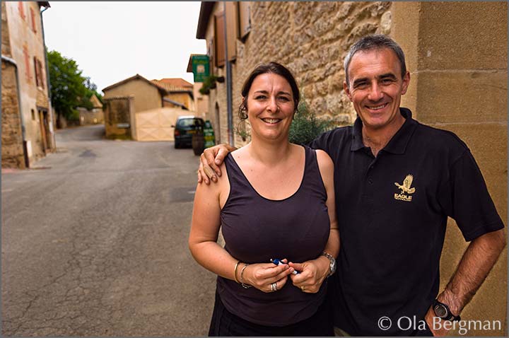 Sandrine Thibert-Needham and Christophe Thibert, Domaine Thibert, Fuissé, Burgundy.