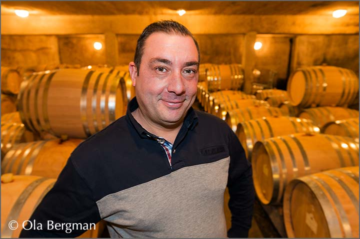 Sebastien Odoul at Domaine Odoul-Coquard in Morey-Saint-Denis, Burgundy.