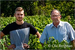 Arthur and Bruno Clair at Domaine Bruno Clair in Marsannay.