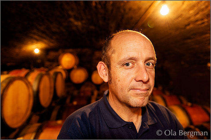 Arnaud Dubreuil at Domaine Philippe & Arnaud Dubreuil in Savigny-lès-Beaune.