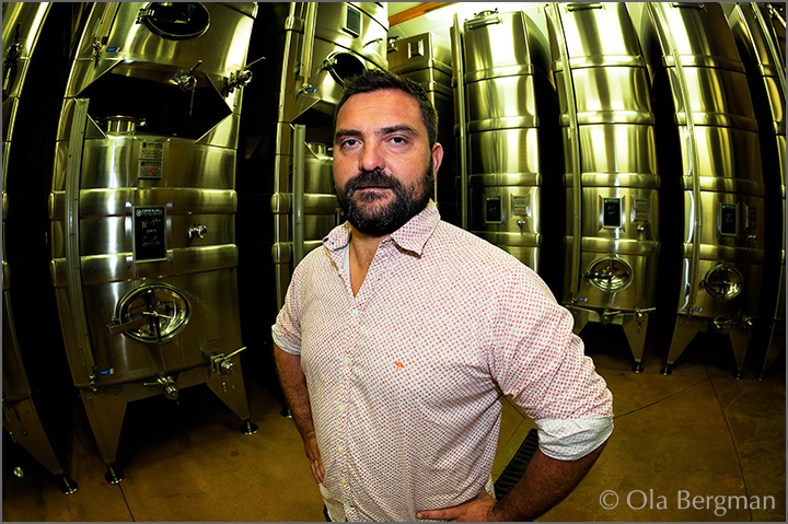 William Trouillet at Domaine Trouillet, Solutré-Pouilly, Burgundy.