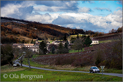 Route de Lugny in Champvent, Burgundy.