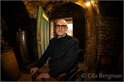 Alain Jeanniard at Domaine Alain Jeanniard, Morey-Saint-Denis, Burgundy.